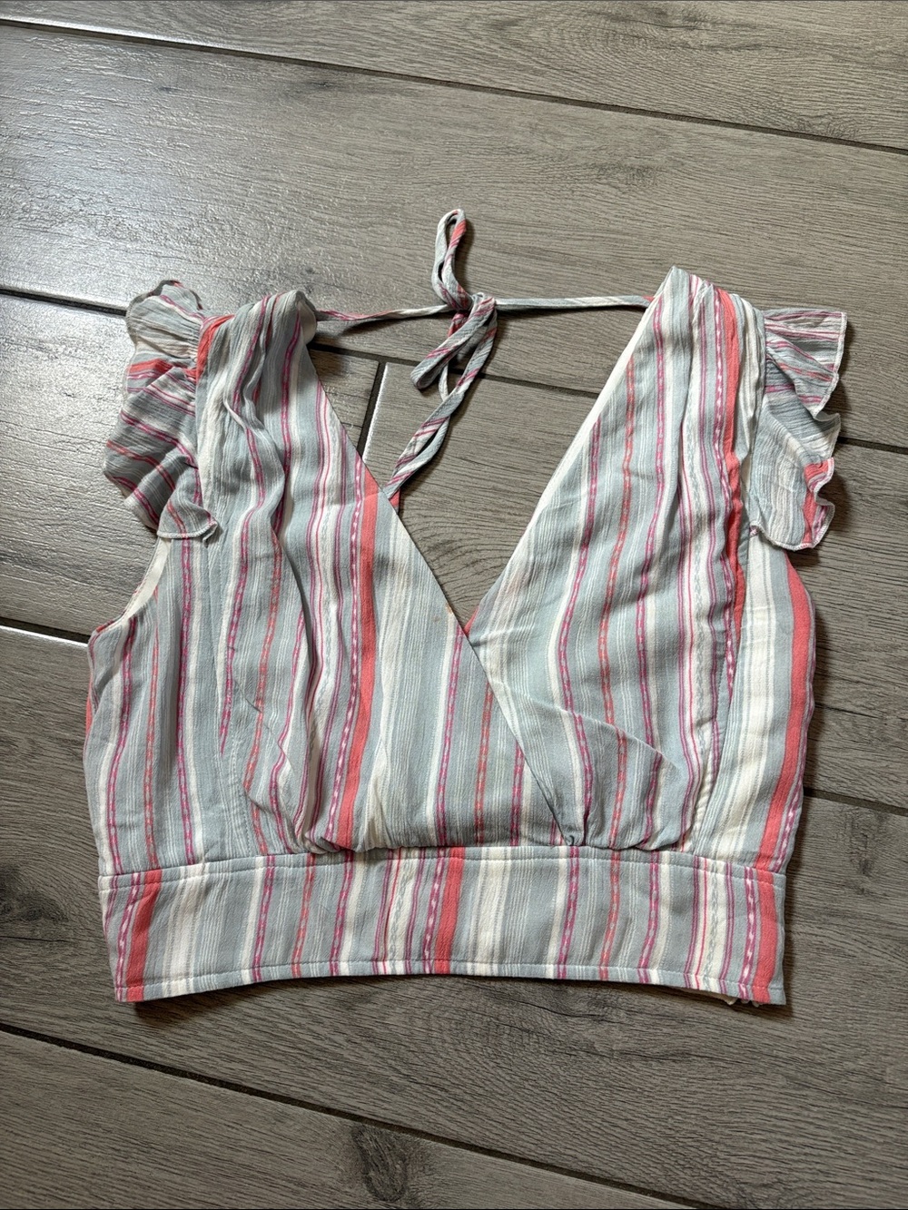Mi Ami striped crop top